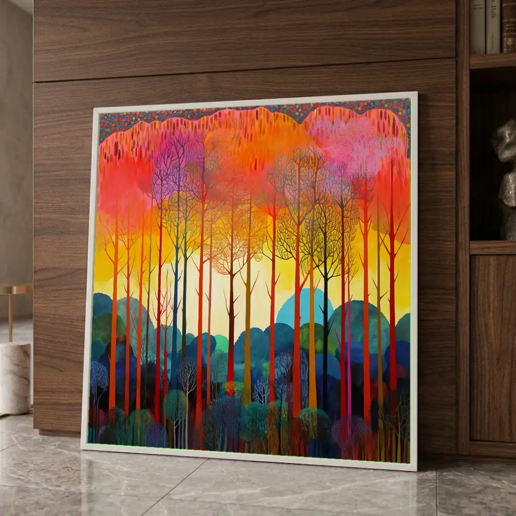 Les arbres de feu en situation décorative
