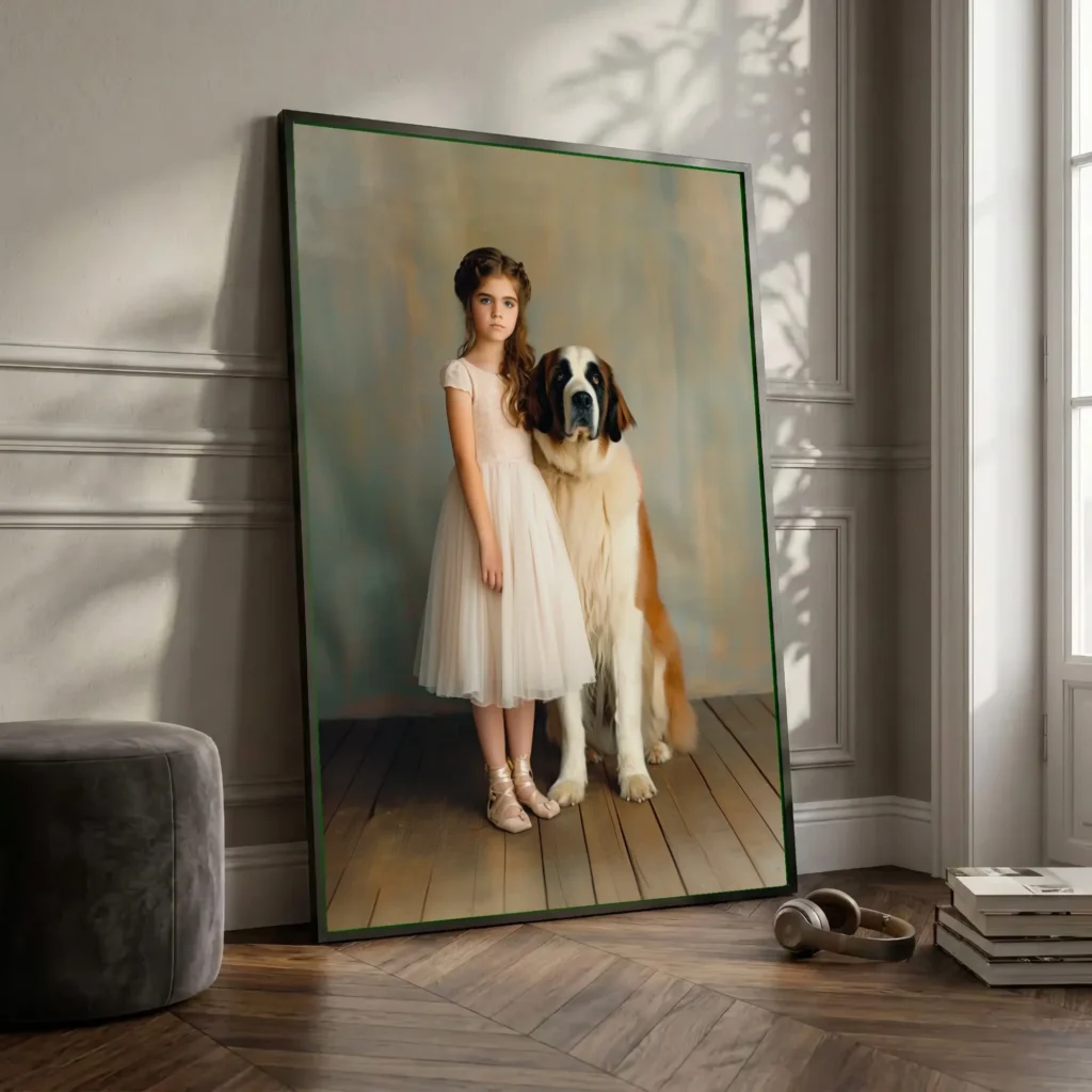Moi et mon chien II en situation décorative