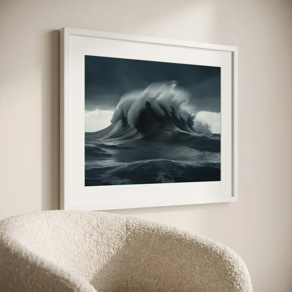 Mur de mer en situation décorative