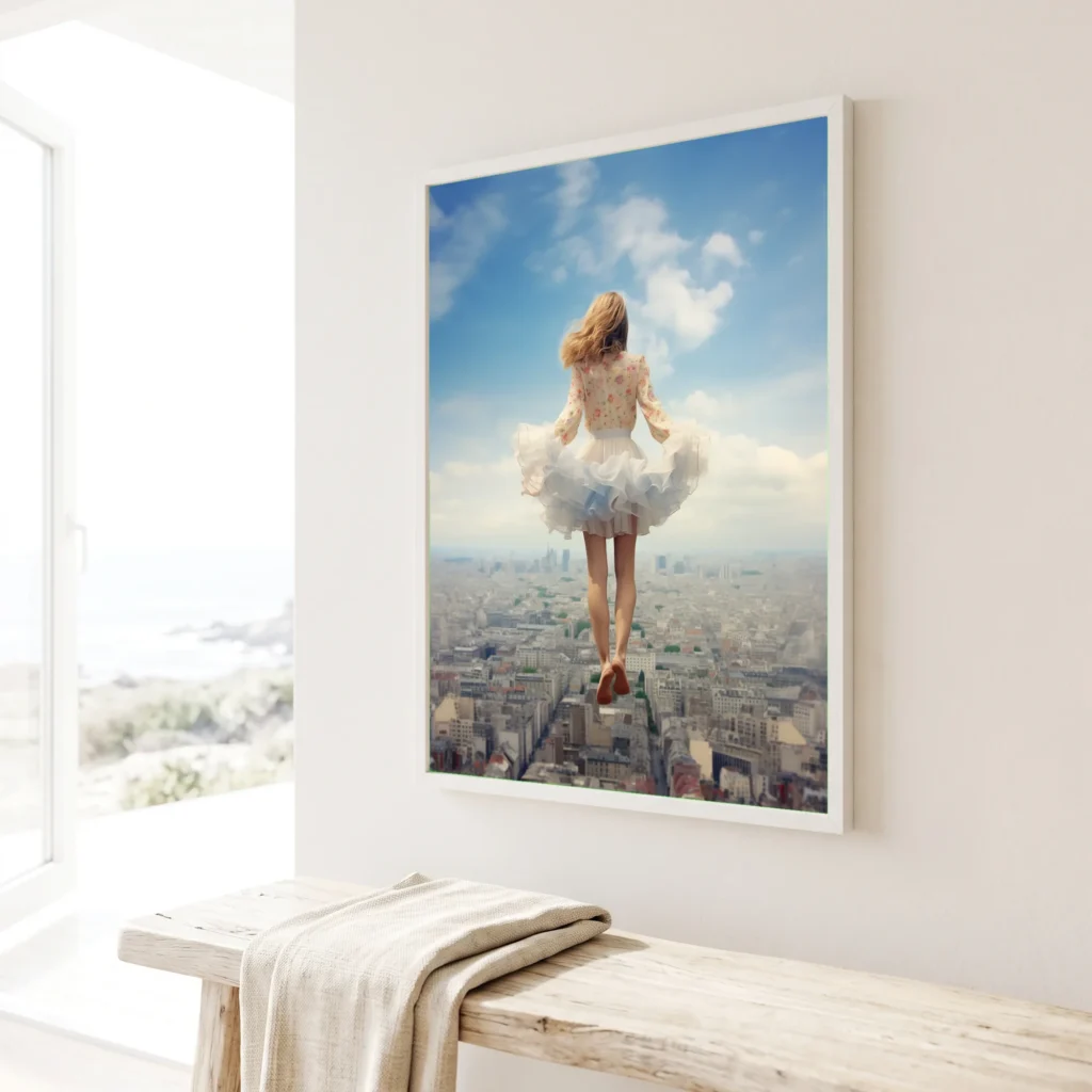 L'Ange de Paris en situation décorative