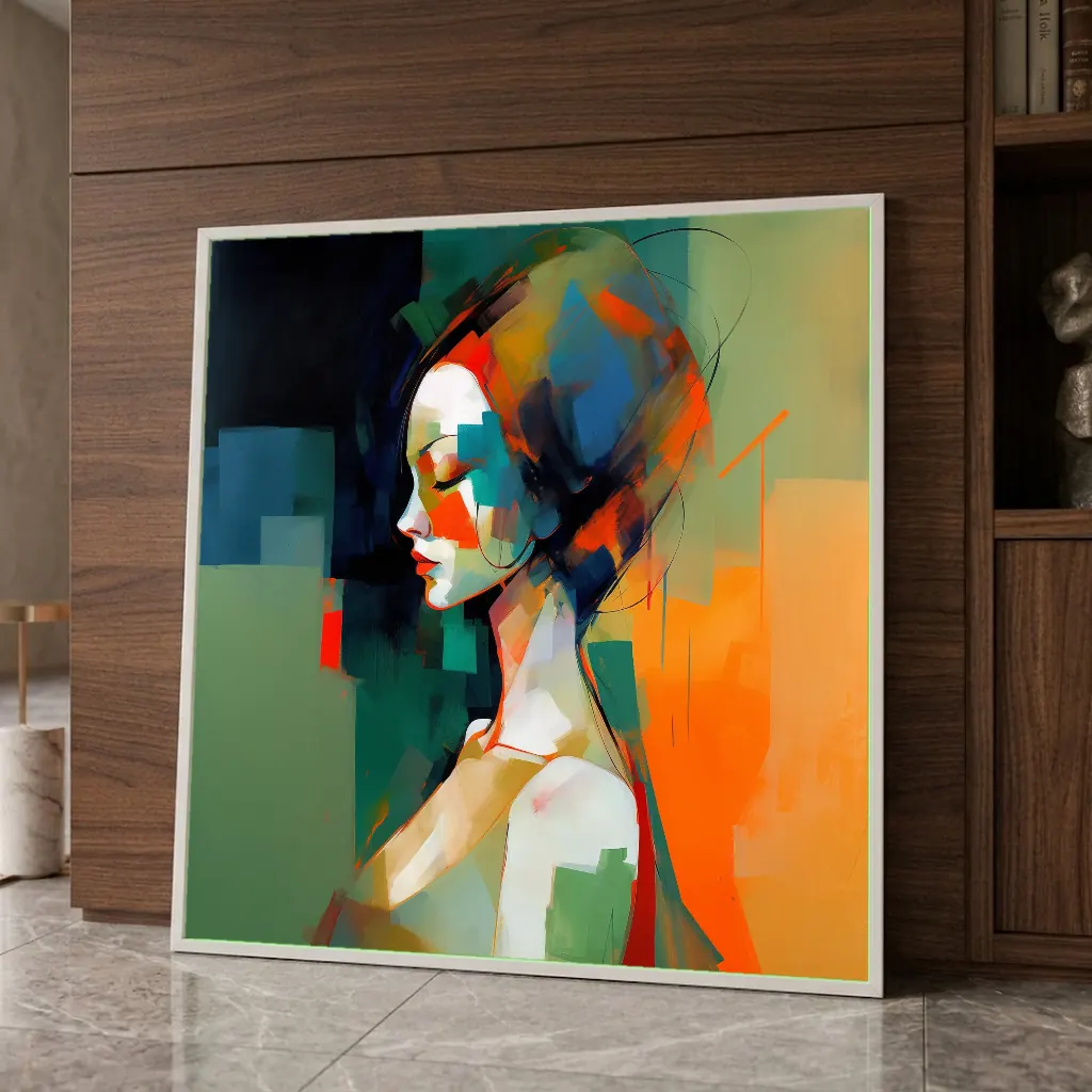 Portrait de femme au fichu