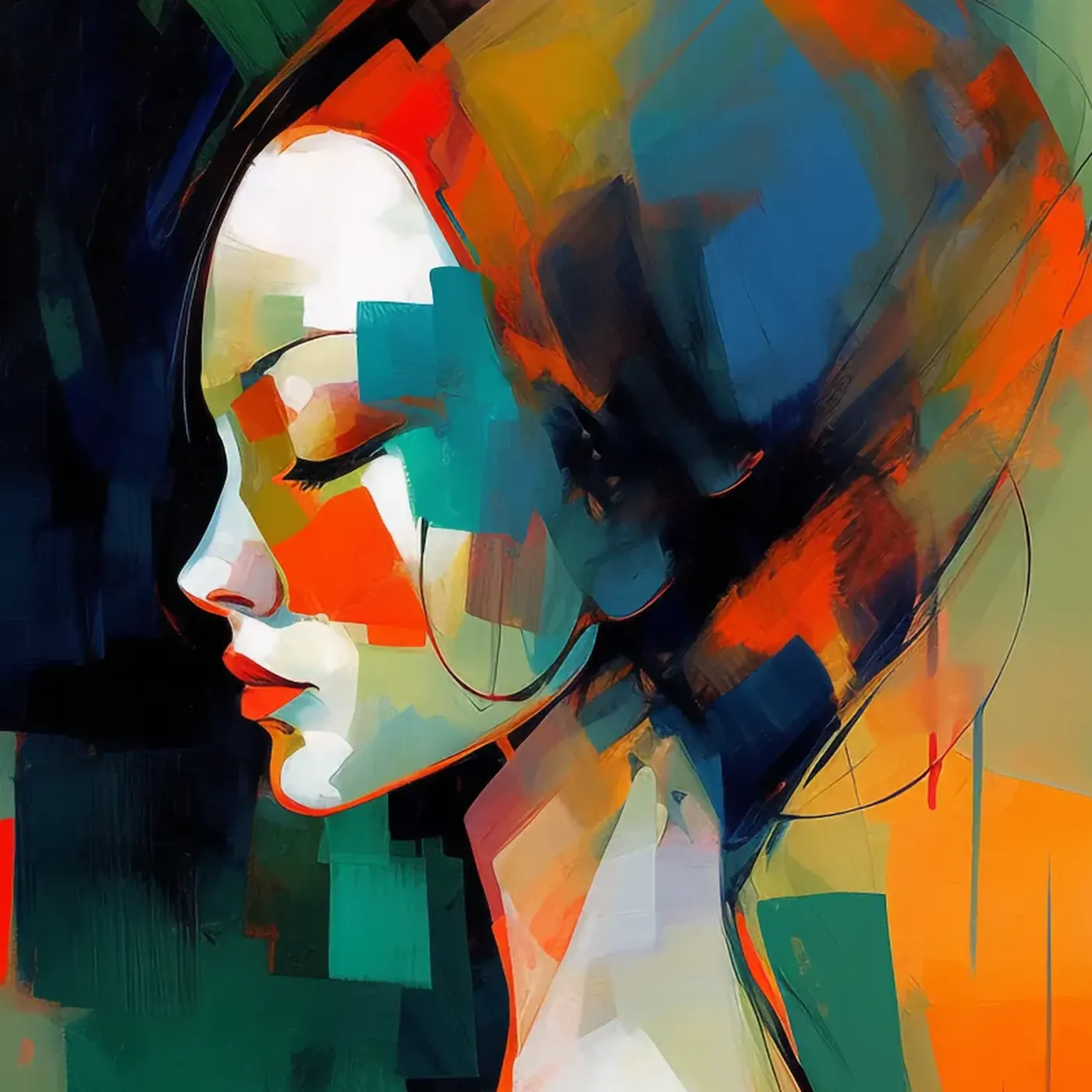 Portrait de femme au fichu – Image 3