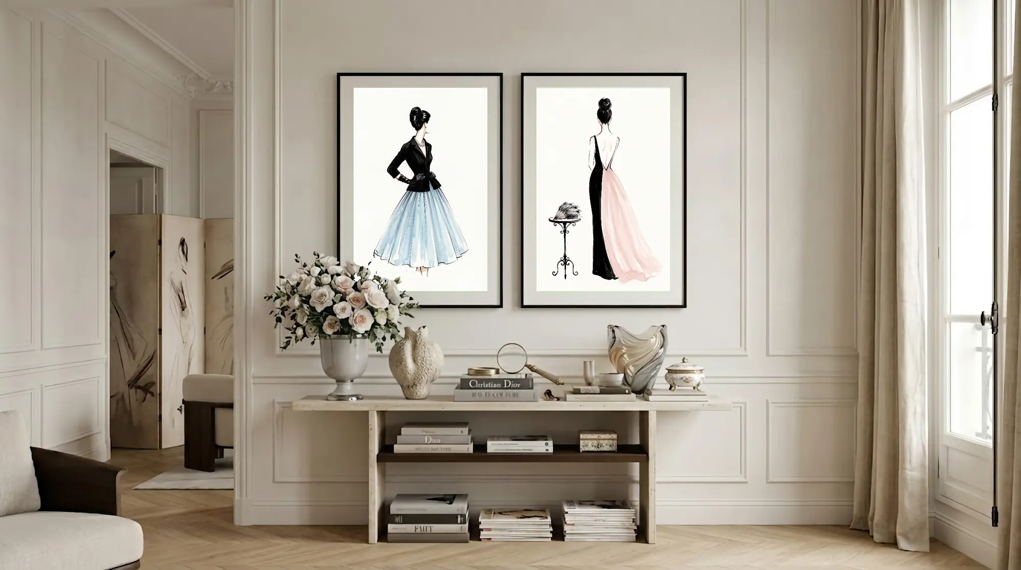 Inspiration Déco : L’Élégance Haute Couture en Noir et Blanc