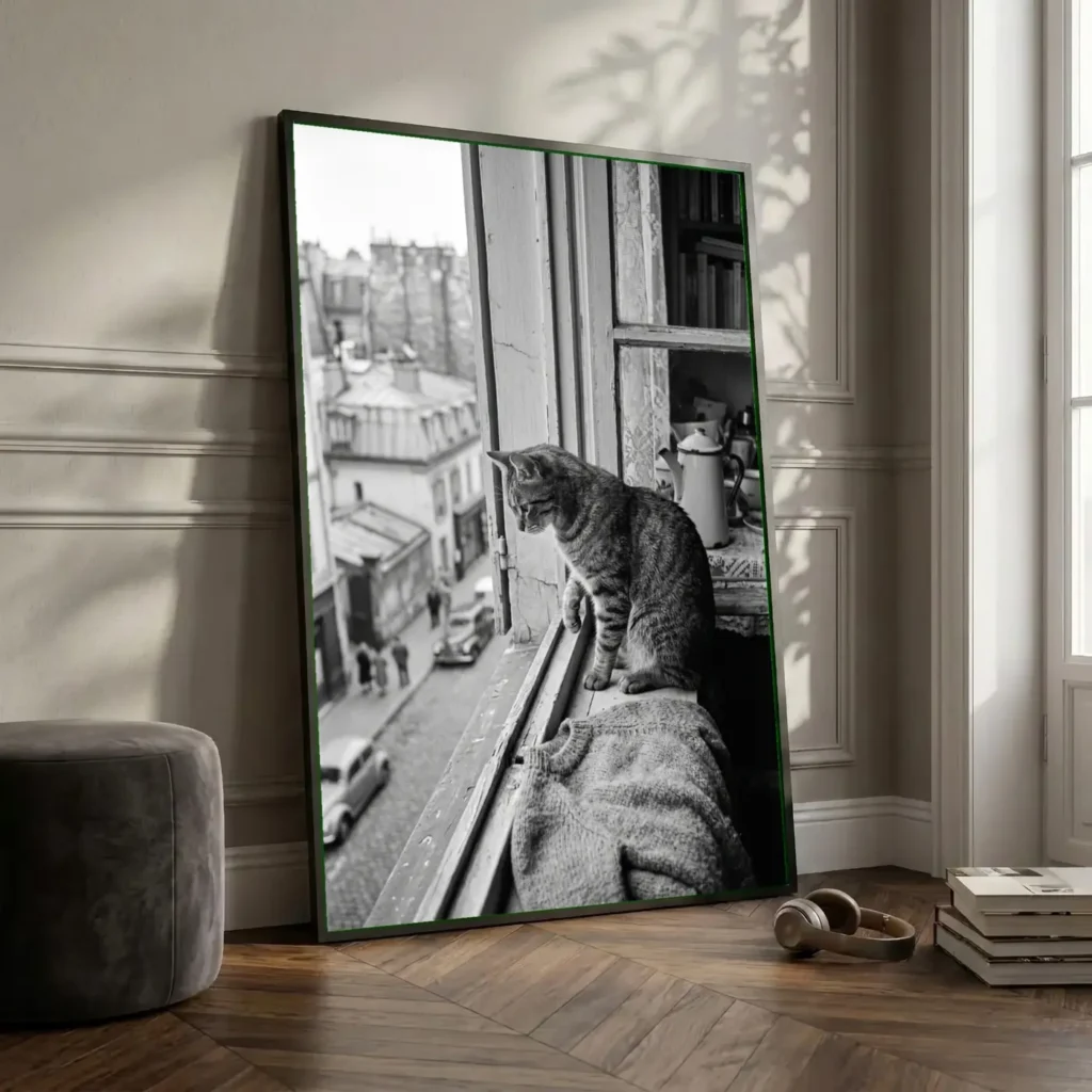 Fenêtre sur Paris en situation décorative
