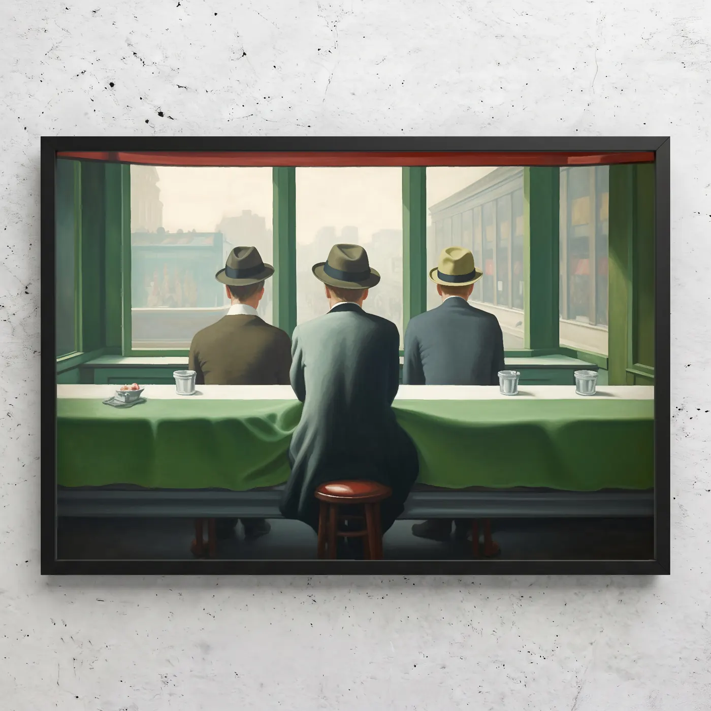 Hommes aux chapeaux