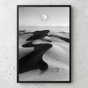 Tableau d’art L'Astre des Sables encadré - Tirage d’art contemporain