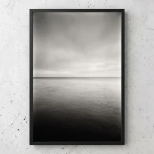 Tableau d’art L'Étendue d'Argent encadré - Tirage d’art contemporain