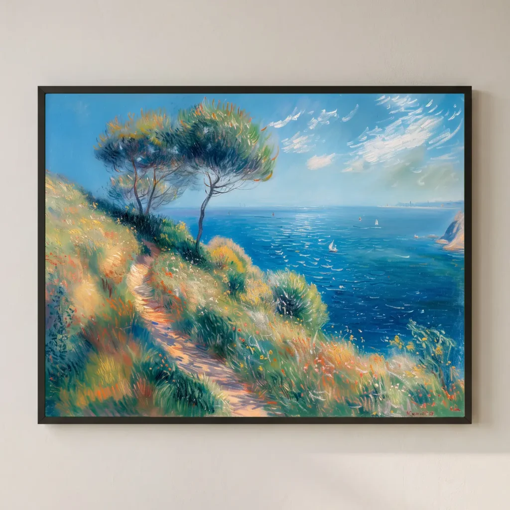 La côte, près d&rsquo;Antibes