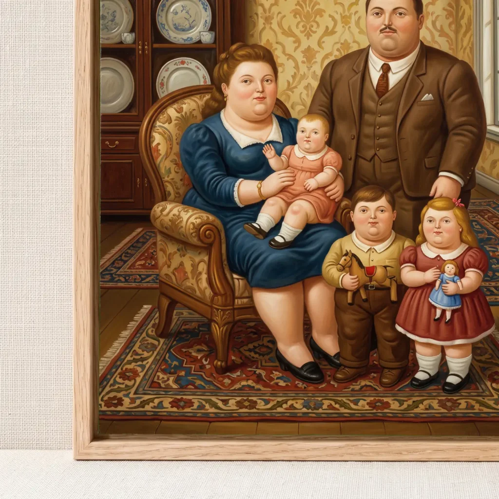 La Famille Endimanchée en situation décorative