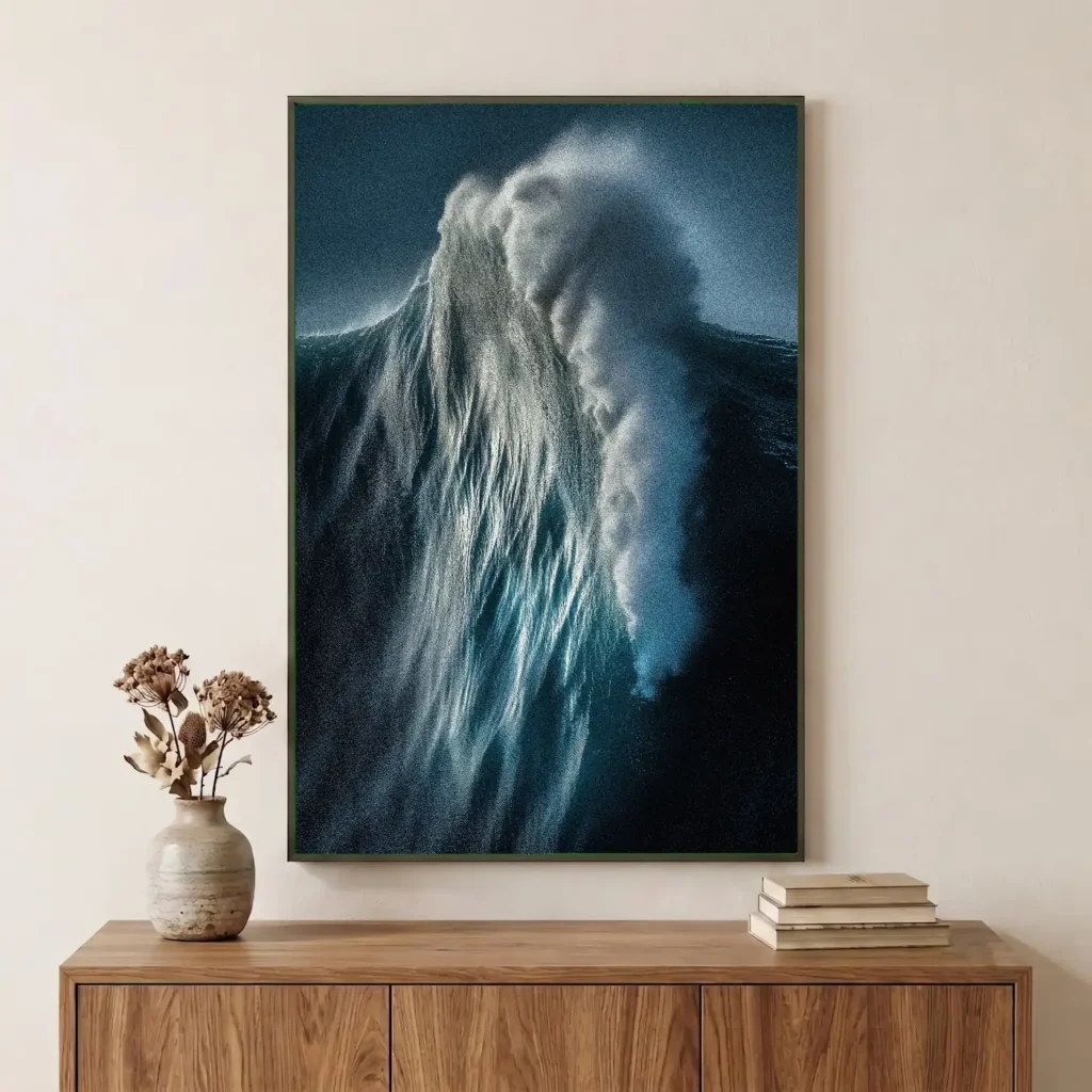 La grande vague en situation décorative