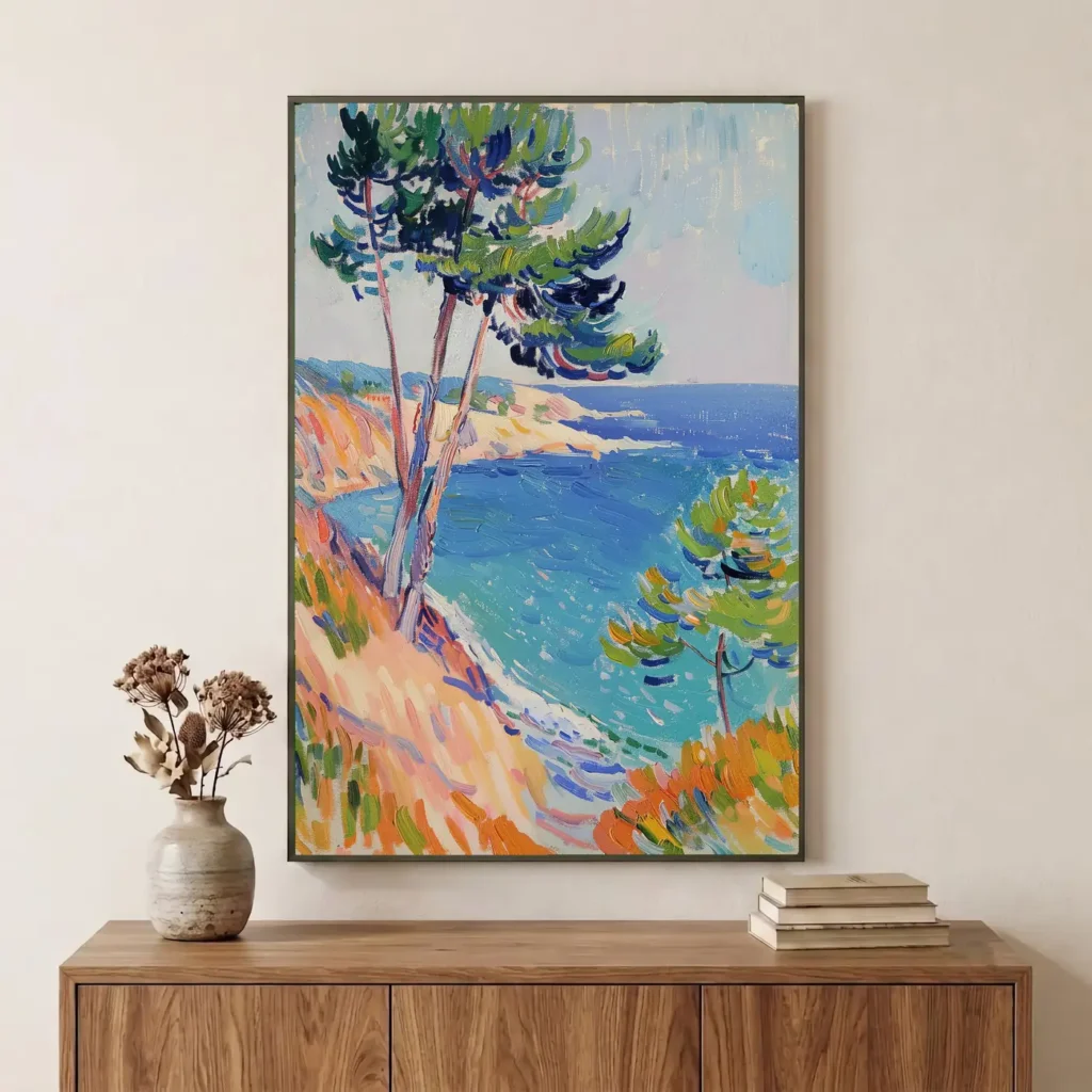 La mer près de Collioure en situation décorative
