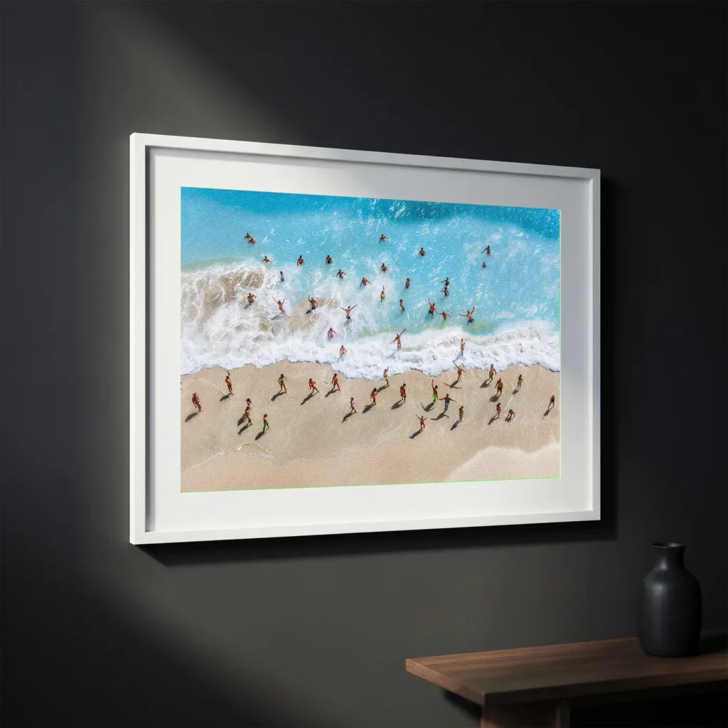 La plage en situation décorative