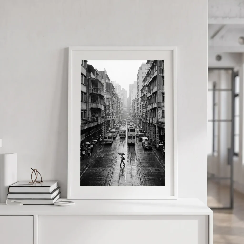 La Pluie de Wan Chai en situation décorative