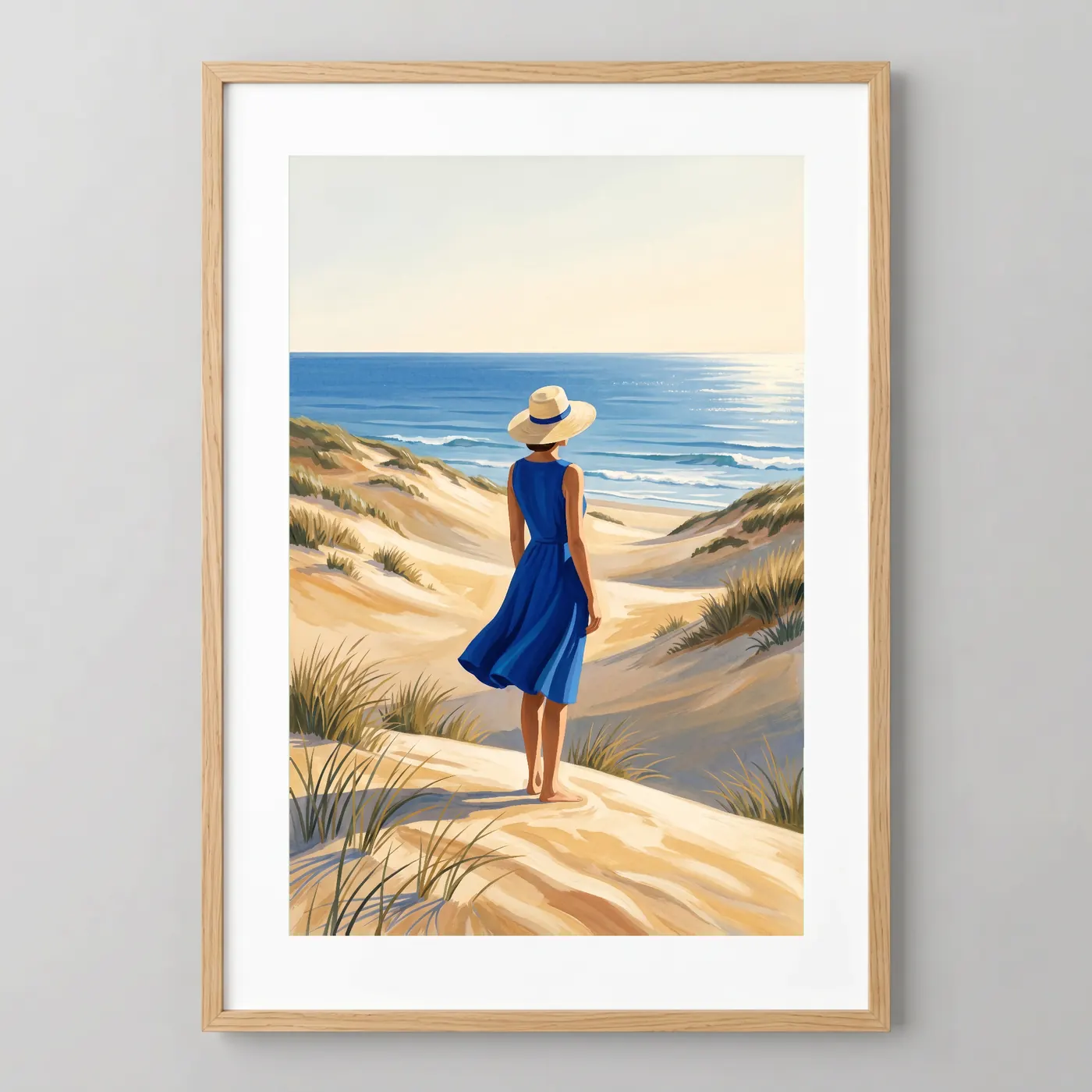 Tableau d’art La Robe Océane encadré - Tirage d’art contemporain