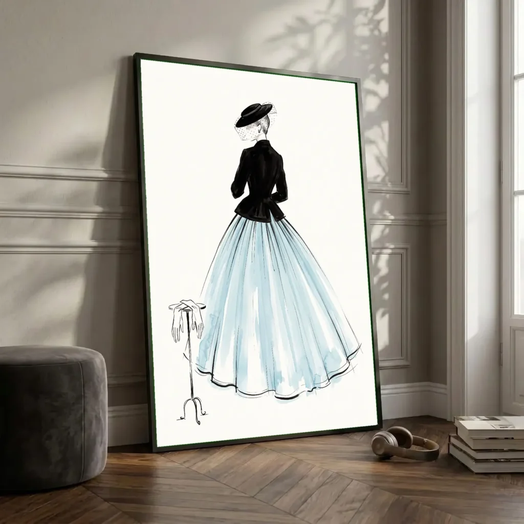 La Silhouette au Chapeau Noir