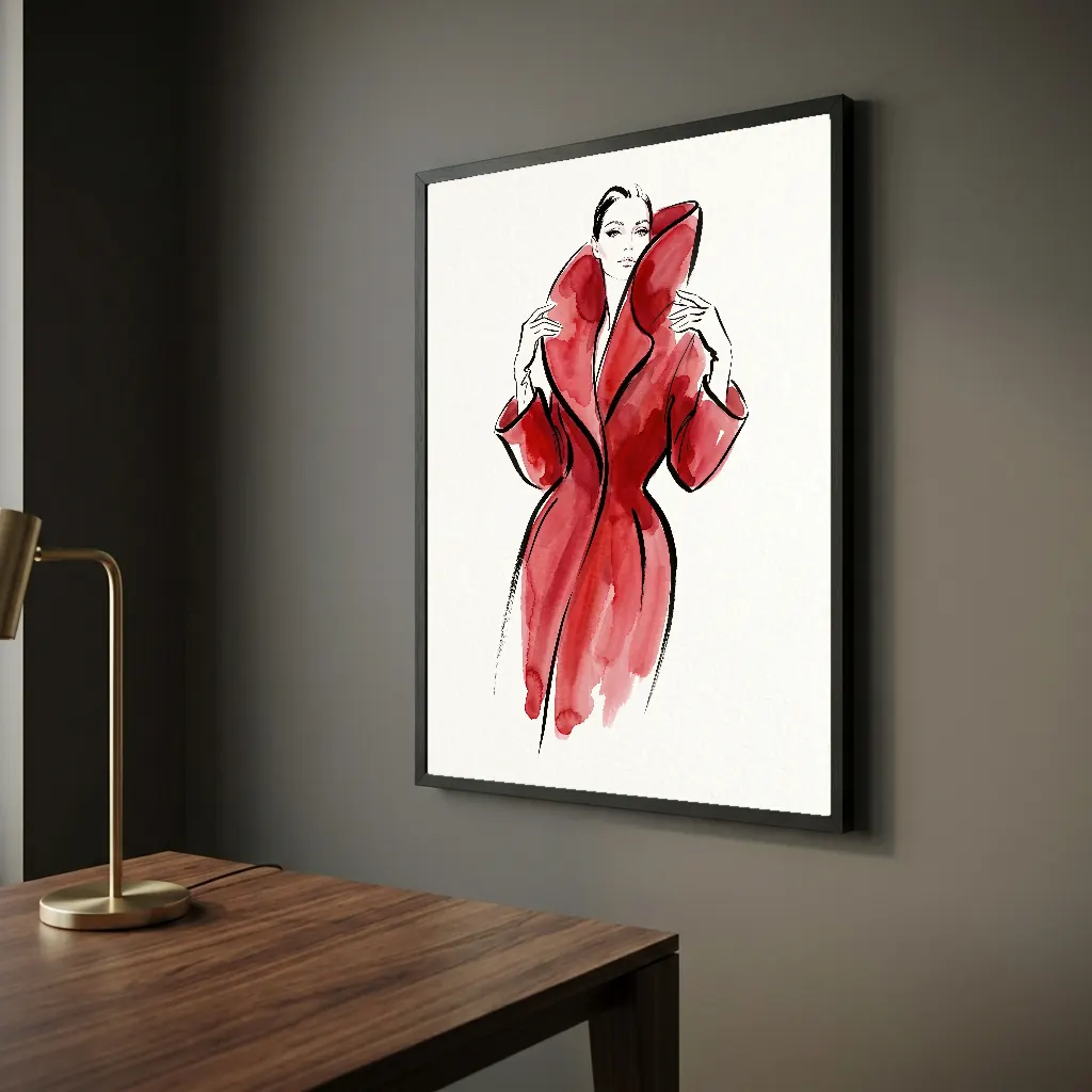 La Silhouette Écarlate en situation décorative