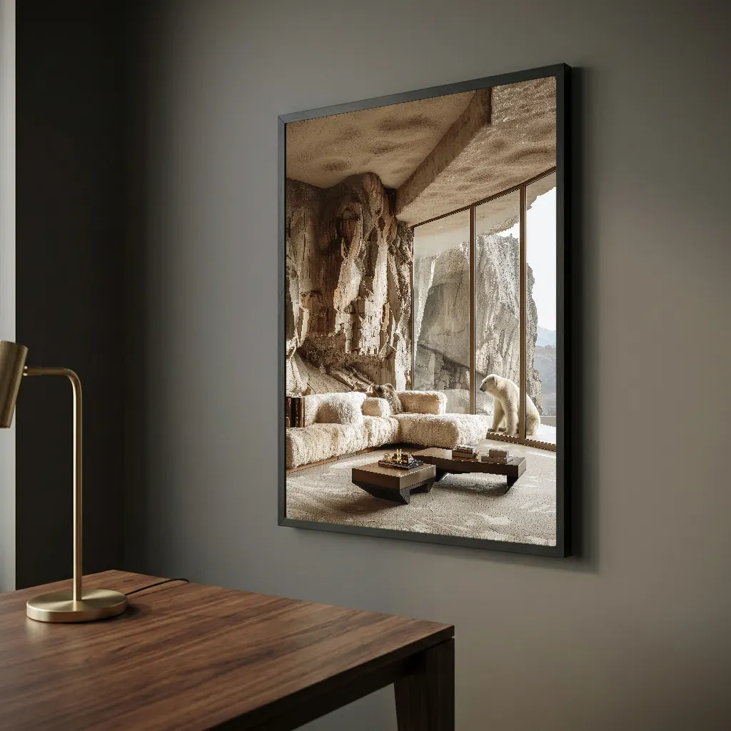 La tanière de l'ours en situation décorative