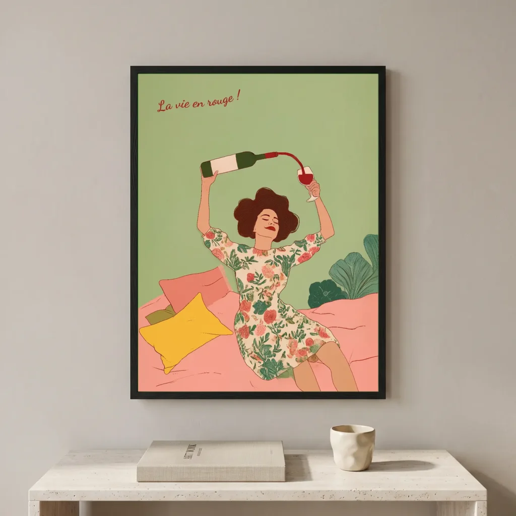 La vie en rouge en situation décorative