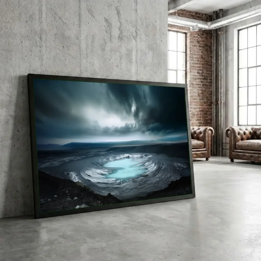 Lac glaciaire, Islande en situation décorative