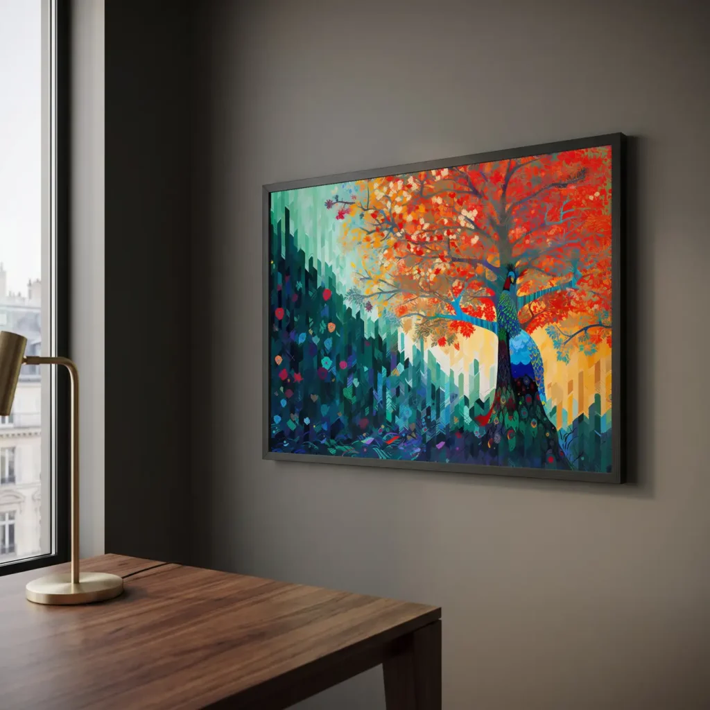 L'arbre paon en situation décorative