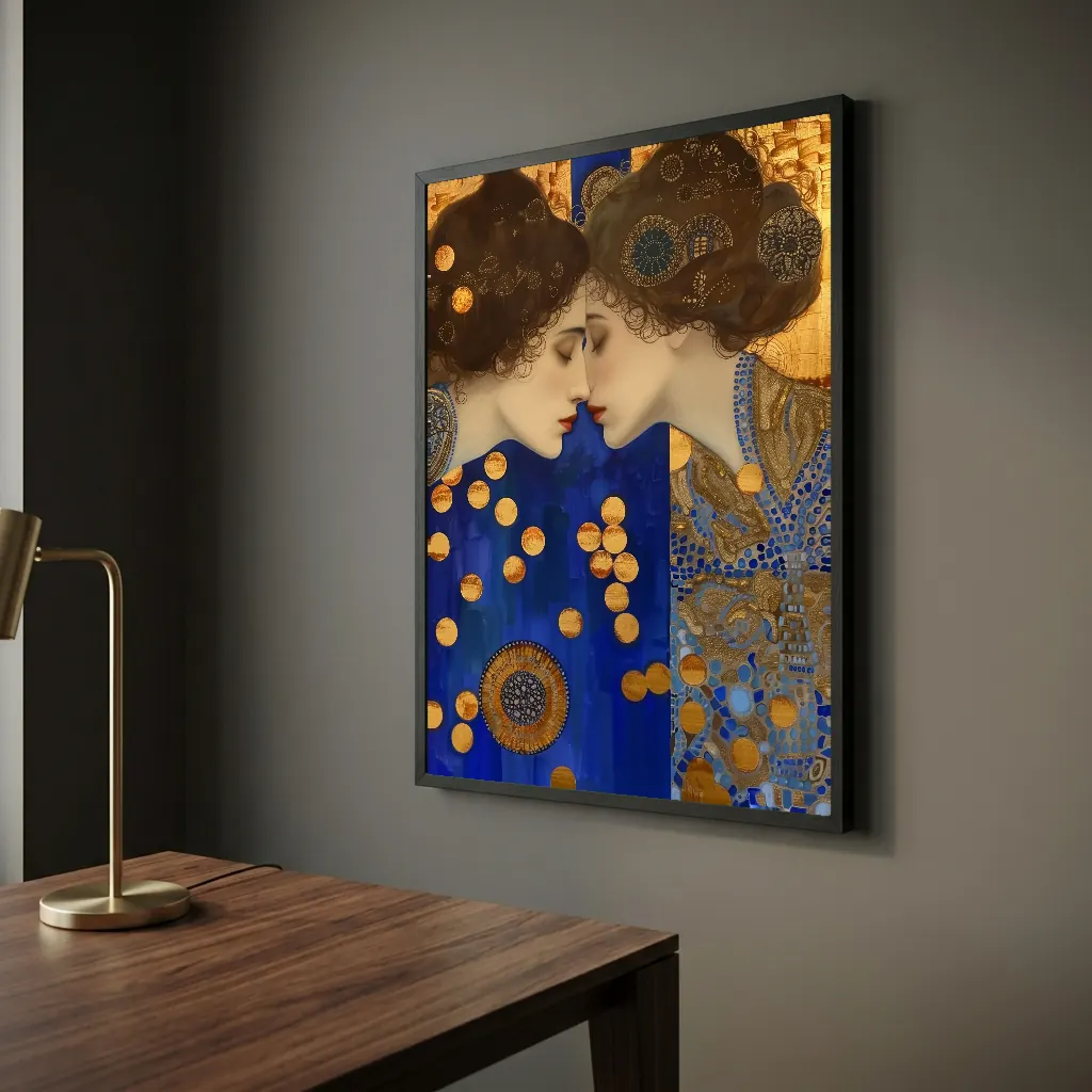 Le baiser en situation décorative