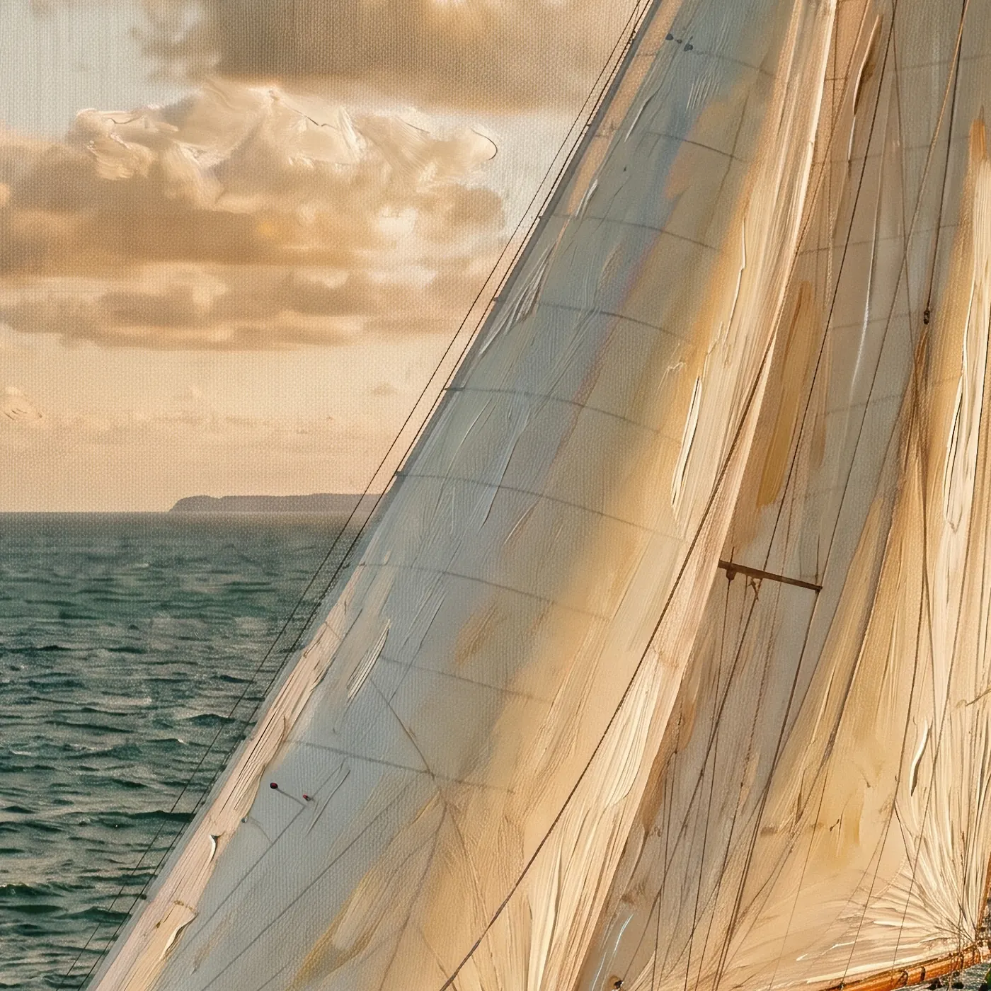 Détail de matière, grain et pigments du tirage d’art Le Cap du Couchant