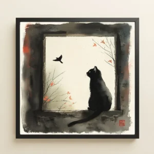 Le chat et l'oiseau – Image 1