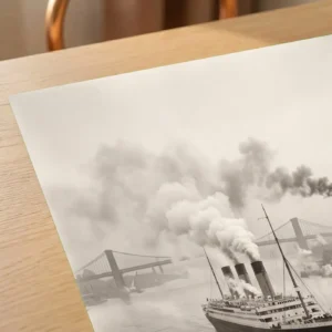Tirage d’art Le Géant de l'Hudson sur papier mat musée à plat