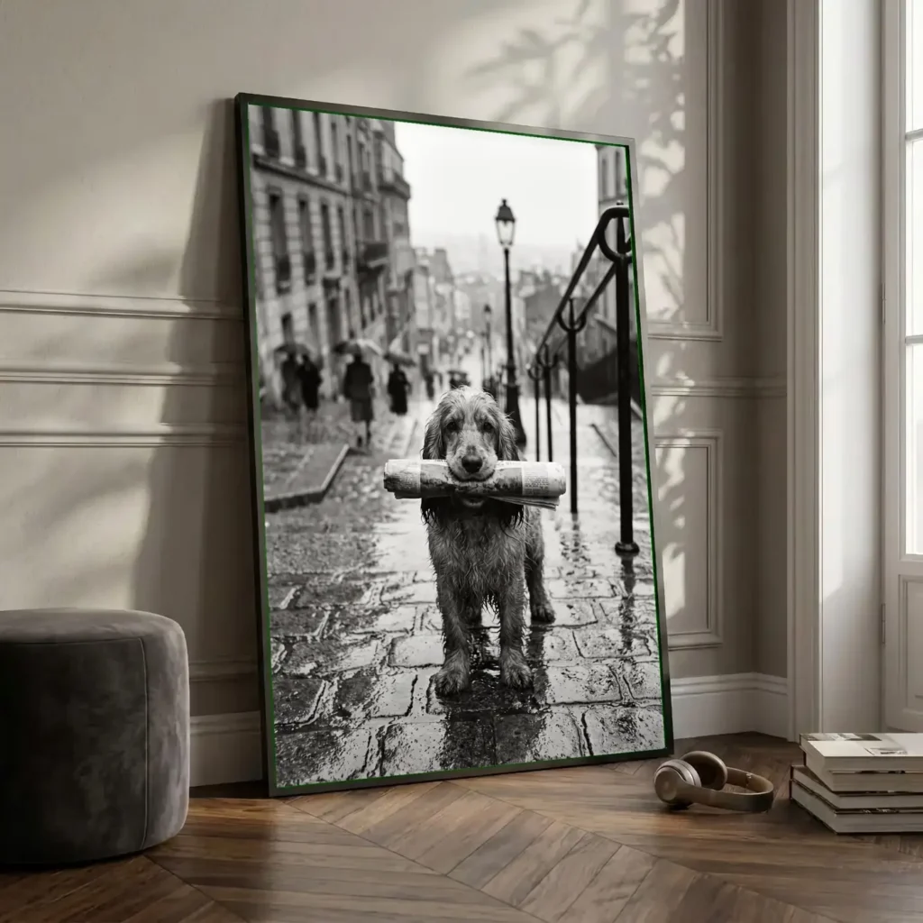 Le Messager de Montmartre en situation décorative