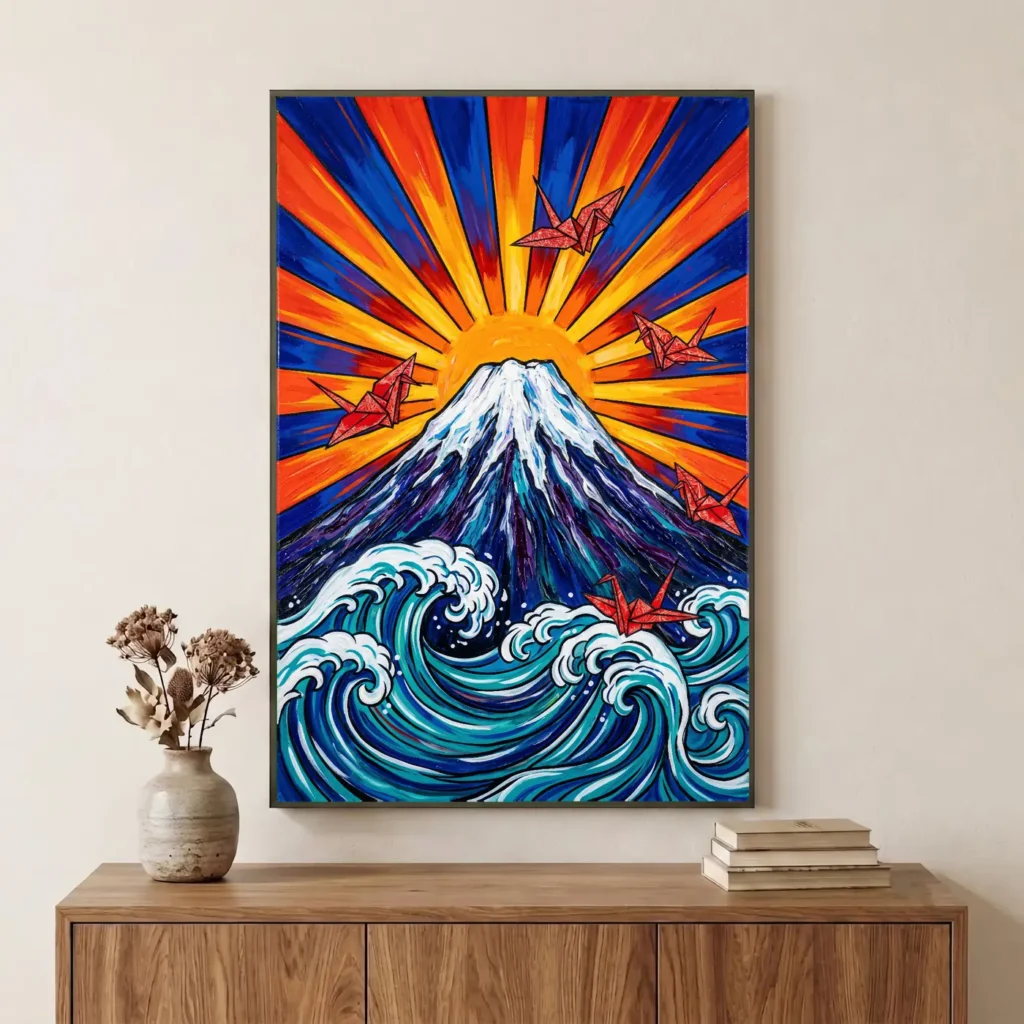 Le Rêve du Fuji en situation décorative