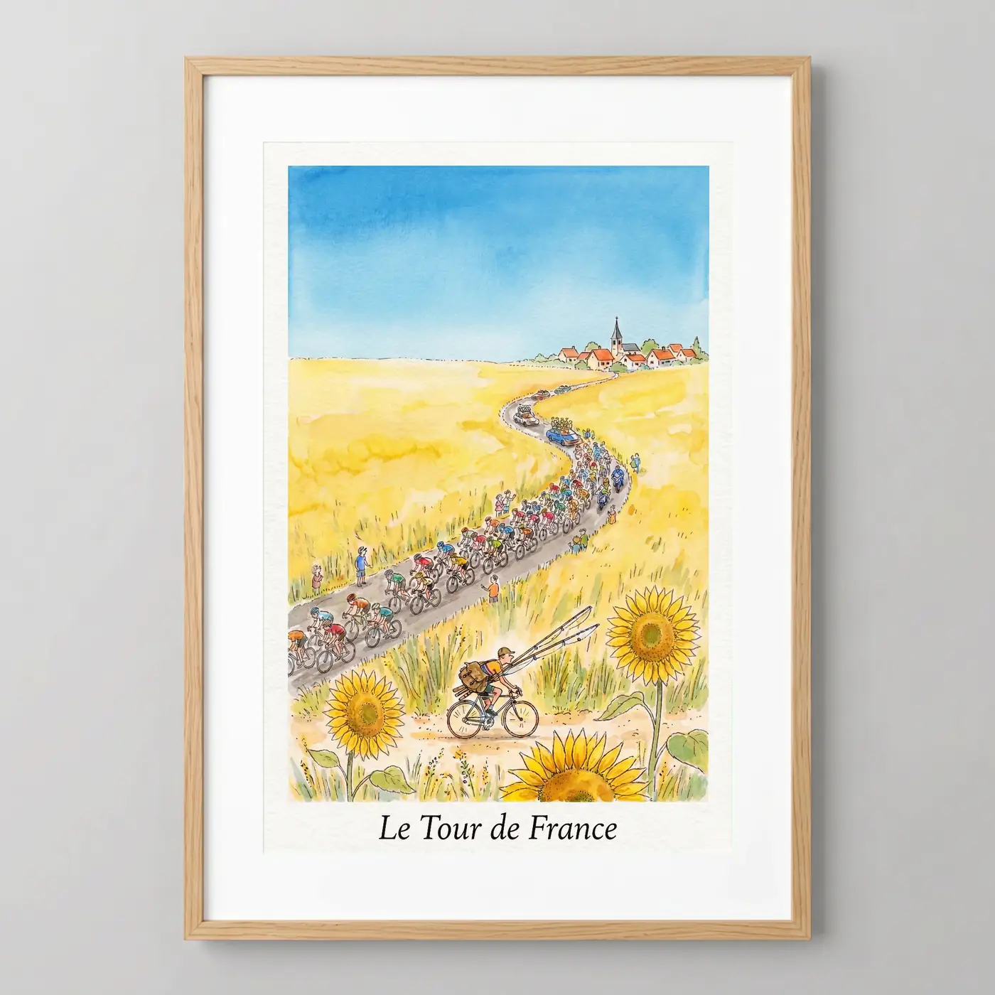 L'Échappée Buissonnière - Affiche d'art décorative encadrée salon