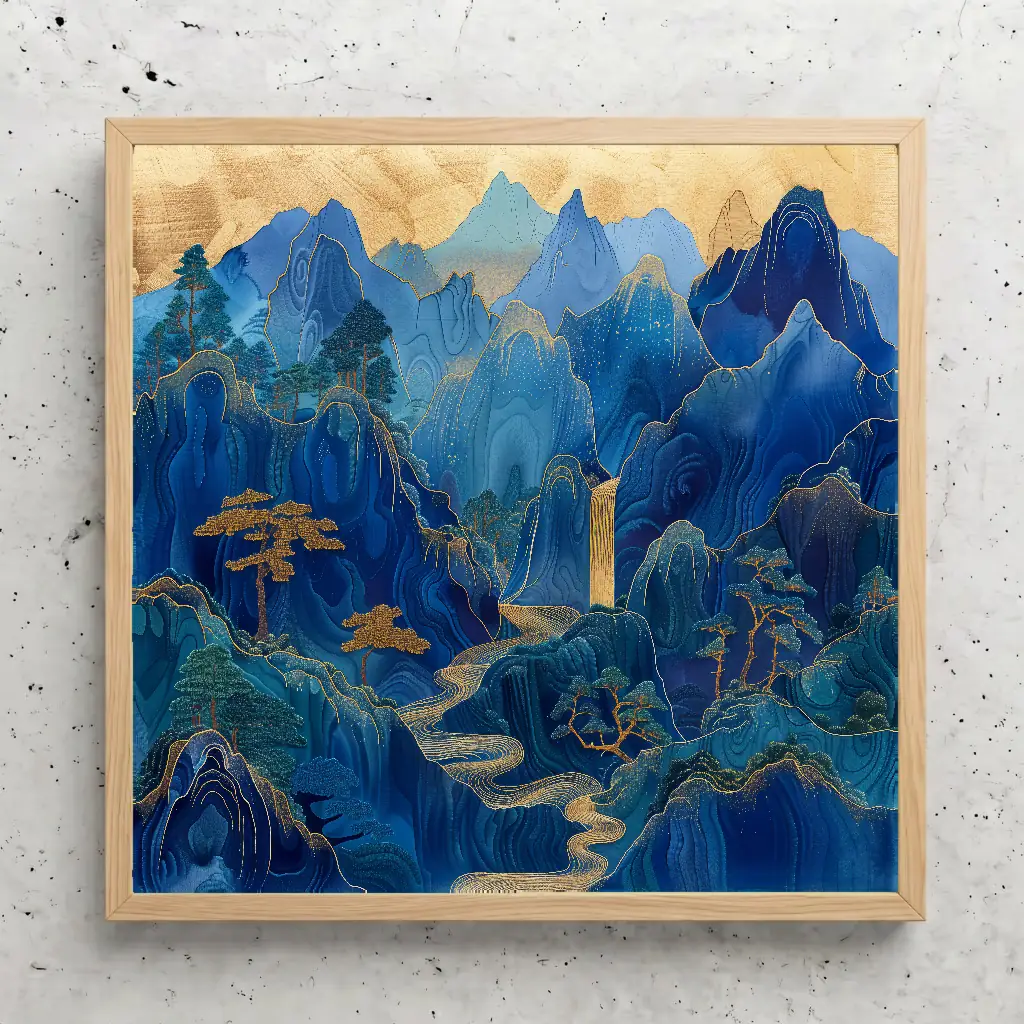Les montagnes bleues