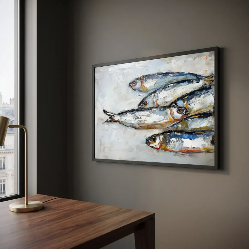 Les sardines en situation décorative