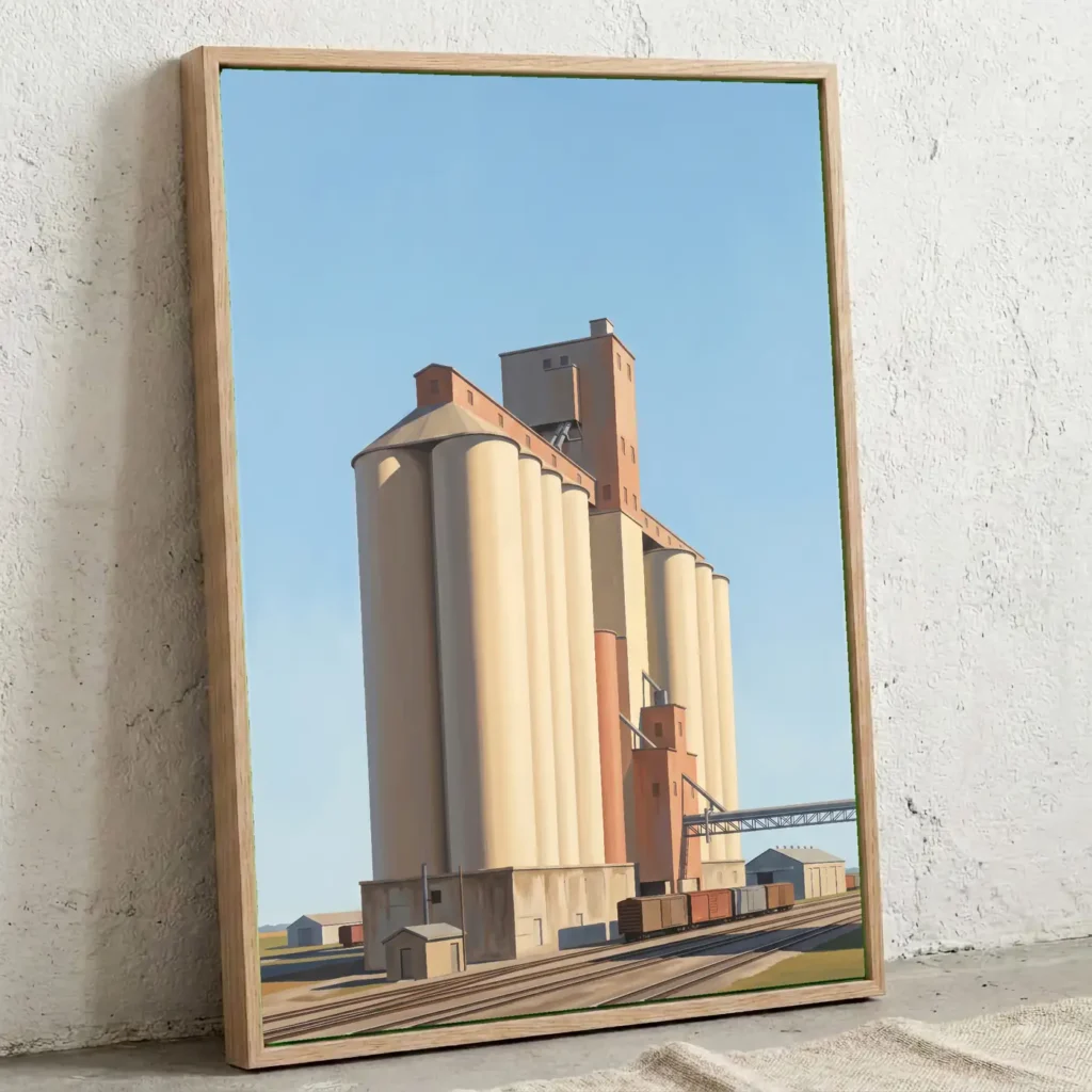 Les Silos du Silence en situation décorative