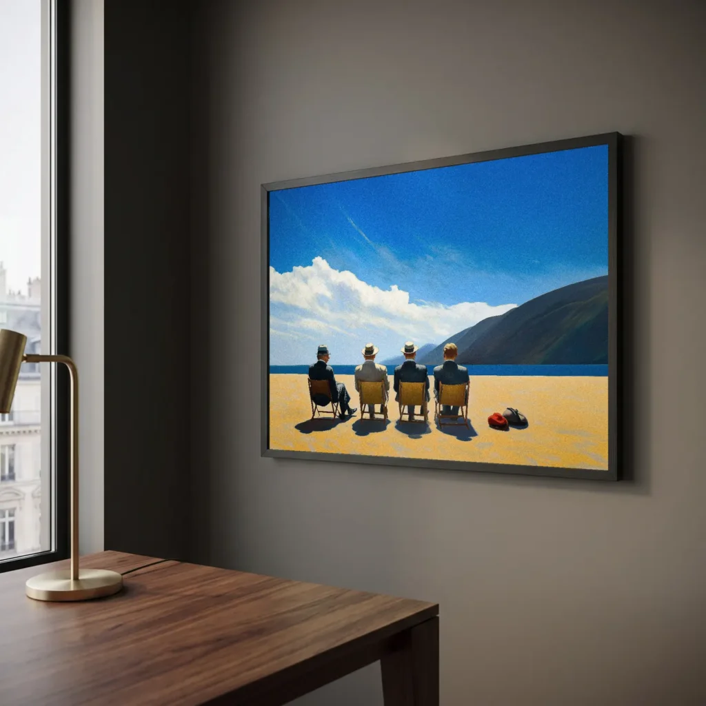 Les vieux amis en situation décorative