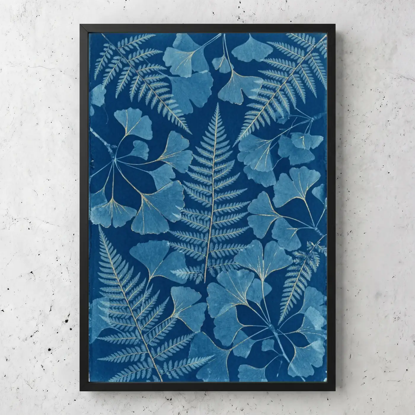 Tableau d'art L'Herbier d'Indigo encadré - Tirage d'art contemporain