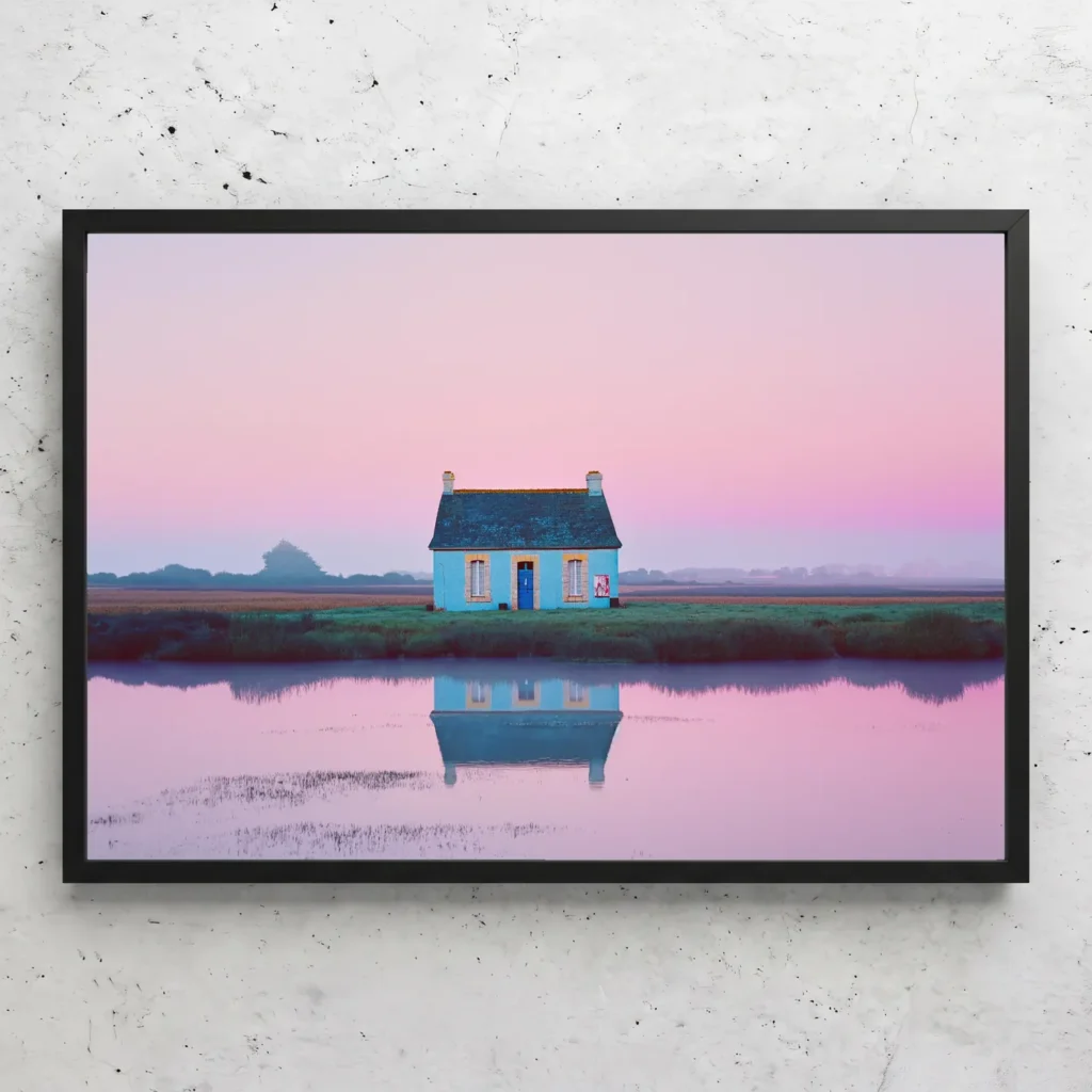 Maison bleue, Bretagne
