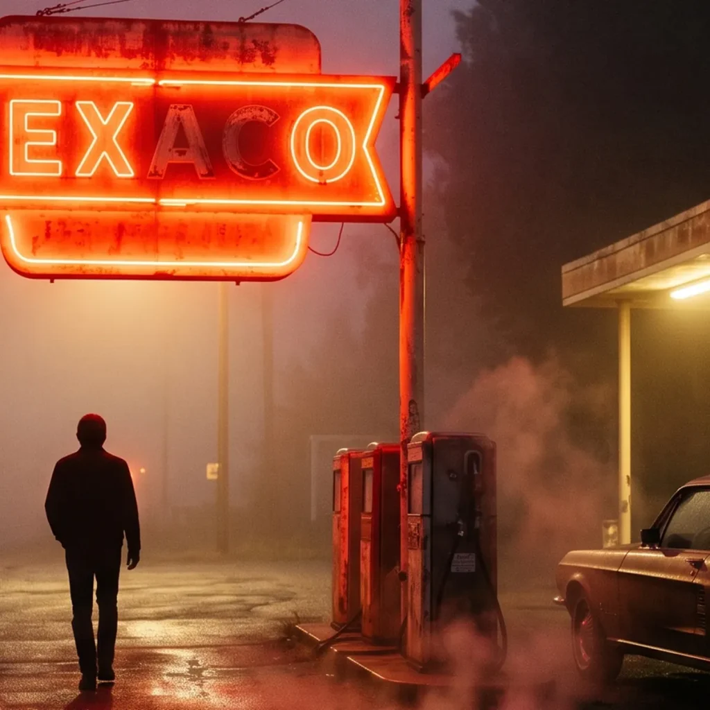 Néon dans la Brume