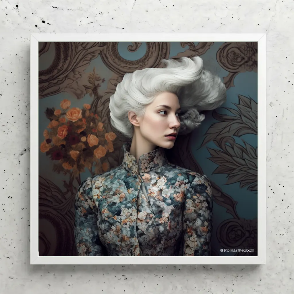 Portrait aux cheveux blancs