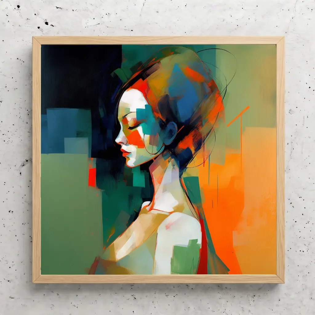 Portrait de femme au fichu