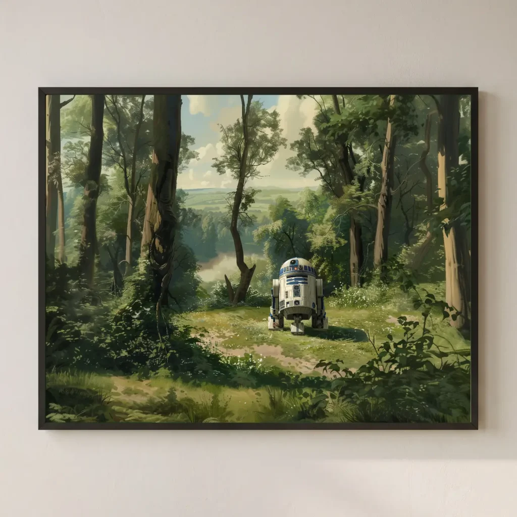 R2-D2 dans la forêt de Corot