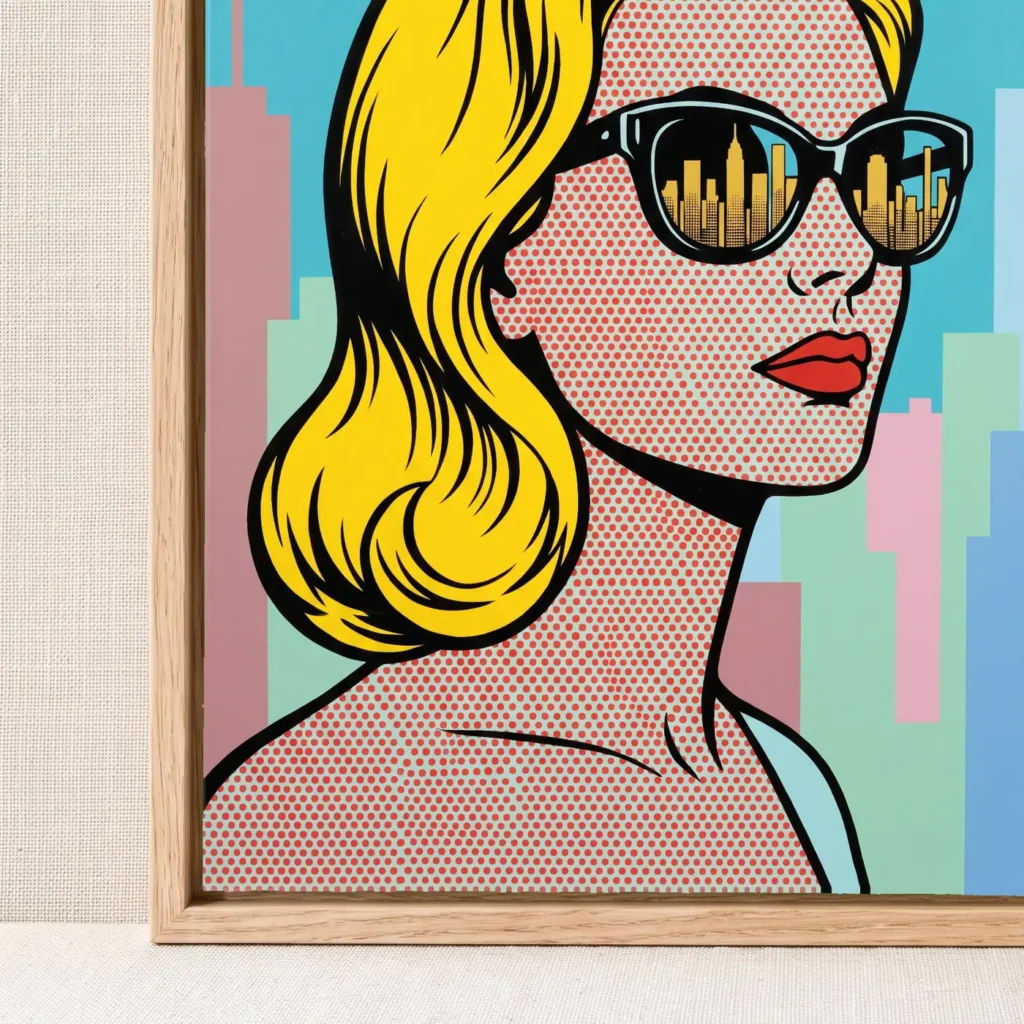 Finition et assemblage du cadre d’art pour Reflets de Manhattan