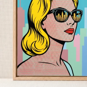Finition et assemblage du cadre d’art pour Reflets de Manhattan