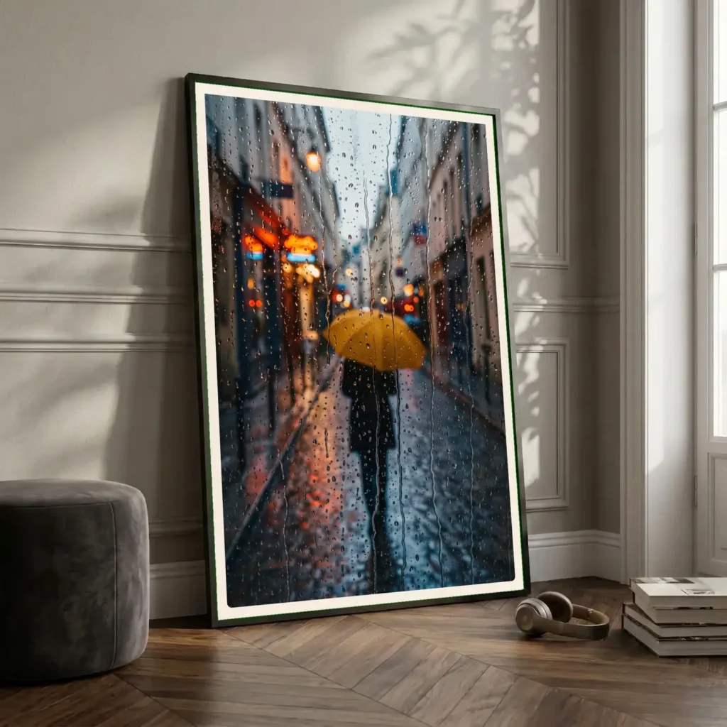 Silence sous la Pluie en situation décorative