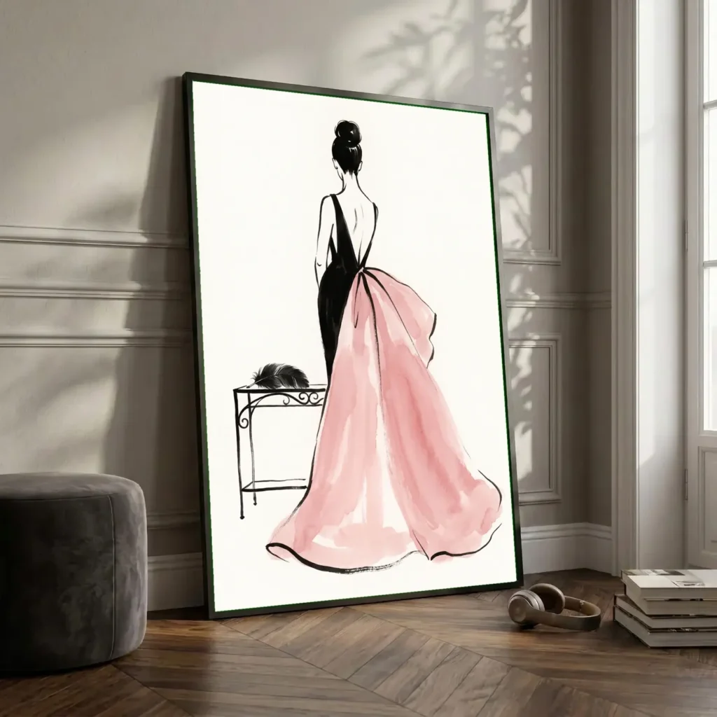 Silhouette de Soie en situation décorative