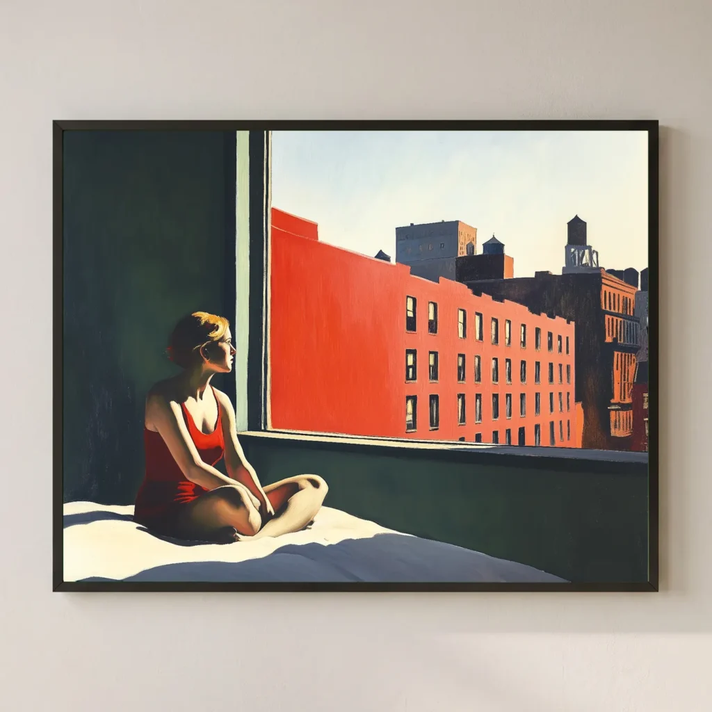 Soleil du matin rouge