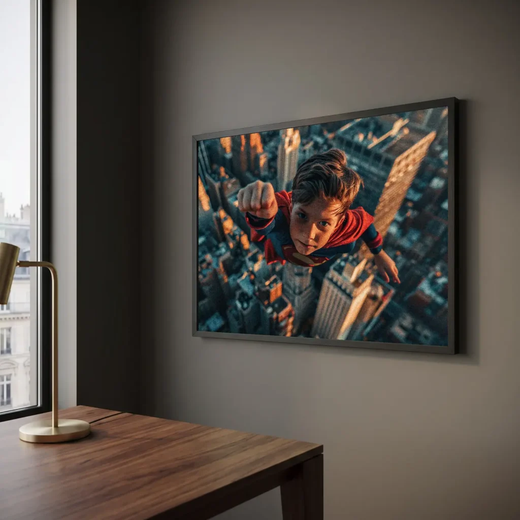 L'Enfant héros en situation décorative