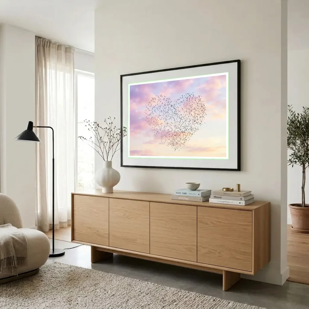 Cœur en Vol en situation décorative