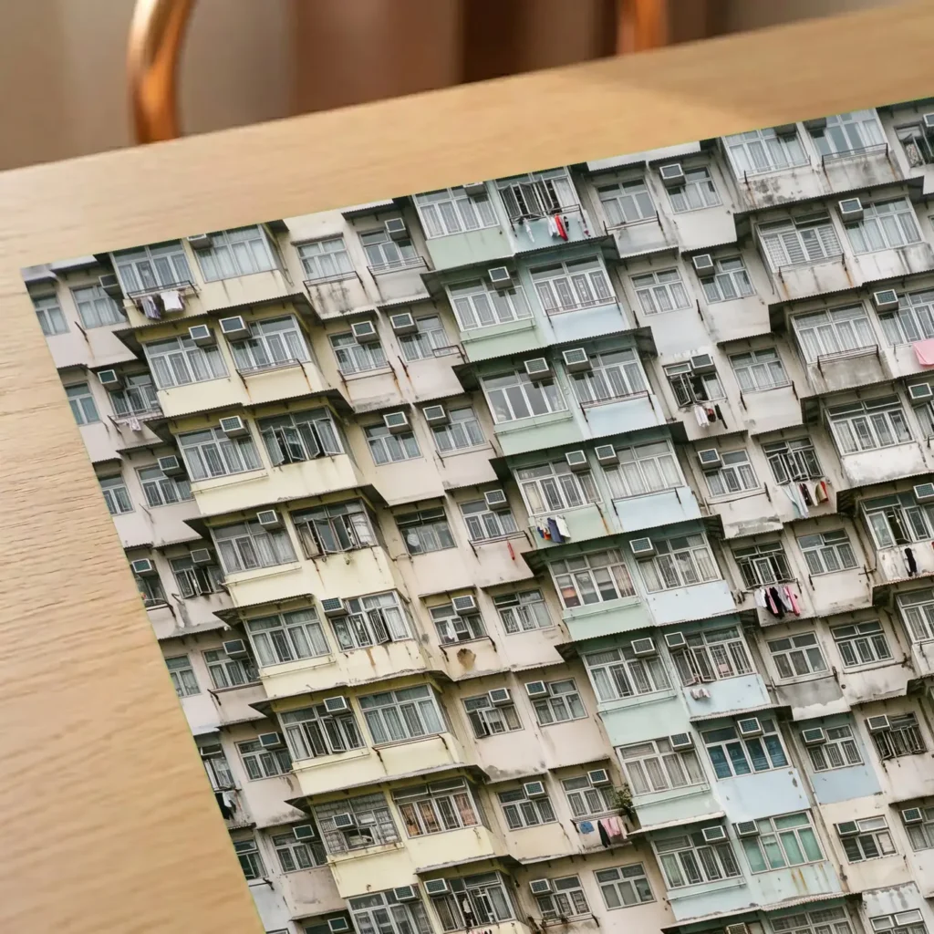 Tirage d’art Trame Verticale sur papier mat musée à plat