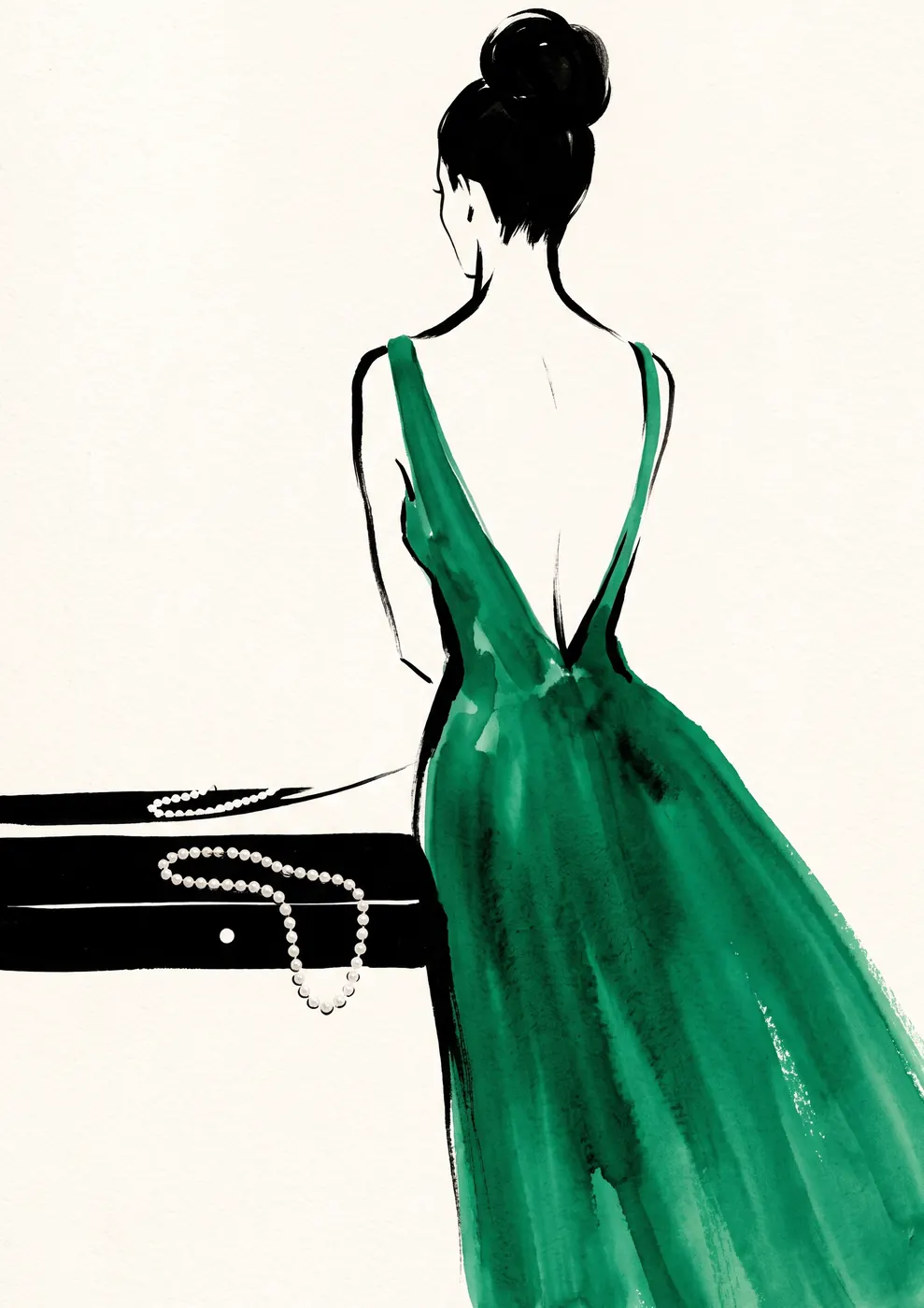 Œuvre originale Vert Émeraude - Galerie Maiiart